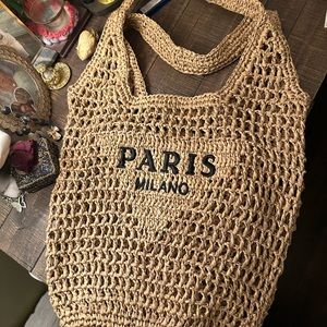 SOLD - Raffia Tote Bag